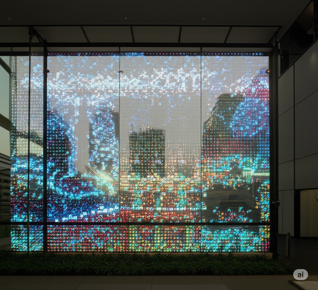 透明フィルム型LEDディスプレイが切り拓く！次世代サイネージの可能性 - LEDVISION-LAB